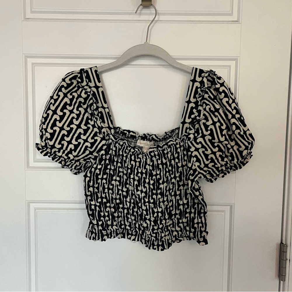 Monteau Cropped Shirt | M